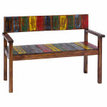 Valgomojo kėdės, 4vnt., perdirbtos medienos masyvas