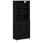 Aukštas spintelė Juodas ąžuolas 69,5 x 34 x 180 cm