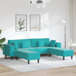 Sofa su pagalve 3 pcs Turkio Aksomas