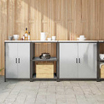 Virtuvės saugojimo rinkinys 3 pcs Sidabro Nerūdijantis Plienas