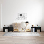 TV spintelių komplektas 2 pcs Juodas ąžuolas 72 x 35 x 36,5 cm