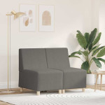 Modulinis sofa vienetas be rankų 2 pcs Šviesiai pilka