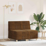 Modulinis sofa vienetas be rankų 2 pcs Ruda 55 x 74 x 82 cm