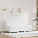 Modulinis sofa vienetas be rankų 3 pcs Balta 55 x 74 x 82 cm