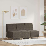 Modulinis sofa vienetas be rankų 3 pcs Tamsiai pilka