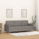 Trivietė sofa, taupe spalvos, 180cm, audinys