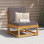 Sodo sofos dalis su pagalvėlėmis, akacijos medienos masyvas