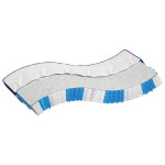 Kišeninių spyruoklių čiužinys, 140x190cm, vidutinis/kietas