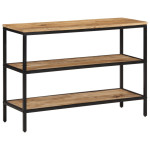 Konsolinis staliukas, 100x35x70cm, neapdorota mango mediena