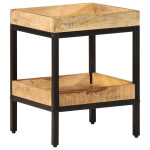 Šoninis stalas Ruda 35 x 35 x 45 cm mango medienos masyvas