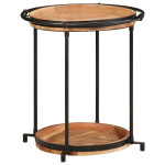 šoninis staliukas Ø55x60 cm Akacijos masyvo