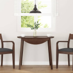 Valgomojo stalas Ruda medžio masyvo guma