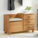 Įėjimo saugyklos suola su stalčių ASKIM Ruda 100 x 39 x 62 cm