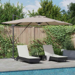 Roma Parasol Taupe 286 x 285 x 270 cm Aliuminis ir poliesteris