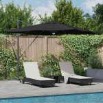 Roma Parasol Juoda 286 x 285 x 270 cm Aliuminis ir poliesteris