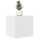 Sieninės televizoriaus spintelės, 4vnt., baltos, 30,5x30x30cm