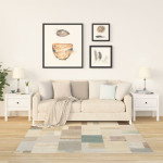 Šoniniai staliukai, 2vnt., balti, 50x50x49cm, pušies masyvas