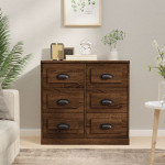 Šoninė spintelė, ruda ąžuolo, 70x35,5x67,5cm, apdirbta mediena