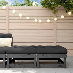 Sodo pakojos su pagalvėlėmis, 2vnt., pilkos, pušies masyvas