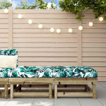 Sodo pakojos su pagalvėlėmis, 2vnt., impregnuota pušies mediena