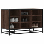 Batų suoliukas, ruda ąžuolo, 84x40x53,5 cm, mediena/metalas