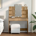 Kosmetinis staliukas su LED lemputėmis, artisano, 96x40x142cm