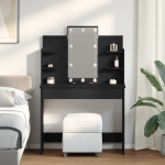 Makiažo stalas juoda ąžuolo 96 x 40 x 142 cm Apdirbta mediena