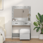 Kosmetinis staliukas su stalčių Betono pilka 78.5 x 41 x 135 cm