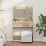 Makiažo stalas Sonoma ąžuolas 79 x 41 x 135 cm Apdirbta mediena