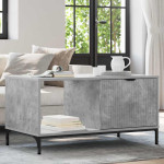 Kavos staliukas Betono pilka 90 x 49 x 46 cm Apdirbta mediena