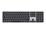 Apple Magic Keyboard with Touch ID and Numeric Keypad for Mac models with Apple silicon | Keyboard | Wireless | English | Black | Bluetooth, USB-C