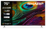 Sharp 4K QLED TV | 75JP7265E | 75 | Smart TV | Google TV | UHD