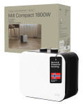 Mill | Compact PTC Fan Heater | CUS1800MECW | PTC Fan | 1800 W | Number of power levels 3 | Suitable for rooms up to 10-30 m² | White