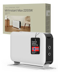Mill | Heater | CO2200MECMAX | Convection Heater | 2200 W | Number of power levels 3 | Suitable for rooms up to max 30 m² | White