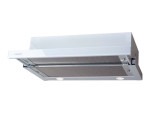 CATA | Hood | TF 2003 600 GWH | Telescopic | Energy efficiency class C | Width 60 cm | 390 m³/h | Mechanical control | LED | White Glass