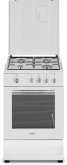 Simfer | Cooker | 4401SGRBB.1 | Hob type Gas | Oven type Gas | White | Width 50 cm | Depth 55 cm | 49 L