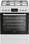 BEKO Cooker | FBM62330GWDTN | Hob type Gas | Oven type Electric | White | Width 60 cm | Grilling | LED | Depth 60 cm | 72 L