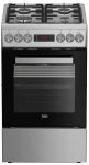 BEKO Cooker | FSM52321DXDT | Hob type Gas | Oven type Electric | Stainless Steel | Width 50 cm | Grilling | Depth 60 cm | 60 L