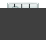 Simfer | Hob | H4.300.VGRIM | Gas | Number of burners/cooking zones 3 | Rotary knobs | Stainless steel