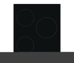 Simfer | Hob | H4.305.HGSBB | Gas on glass | Number of burners/cooking zones 3 | Rotary knobs | White