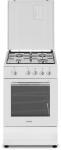 Simfer | Cooker | 4401SGRBB | Hob type Gas | Oven type Gas | White | Width 50 cm | Depth 55 cm | 49 L