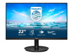 Philips | LCD monitor | 222V8LA/00 | 21.5 inch (54.6 cm) " | VA | FHD | 16:9 | 75 Hz | 4 ms | 1920 x 1080 pixels | 250 cd/m² | Headphone out | HDMI ports quantity 1 | Black