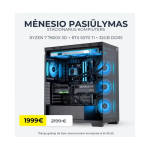 Stacionarus kompiuteris + monitorius