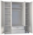 Spinta Romana, balta, 160 cm x 52 cm x 205 cm