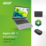 Notebook|ACER|Aspire|Go 15|CPU AMD RyzenT 5|5625U|2.3 GHz|15.6 "|1920 x 1080 pixels|RAM 16 GB|DDR4-SDRAM|Discrete graphics Not available|On-board graphics Yes|Keyboard language Russian/English|OS installed Windows 11 Home|Colour Silver|Weight 1.78 kg|NX.J7WEL.002