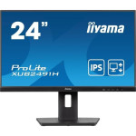 PC Ekranas - IIYAMA - XUB2491H-B1 - 23,8" FHD - IPS - 100Hz - 0,5ms - HDMI/DP - VESA 100x100 - Reguliuojamas stovas + Pivot - Juodas