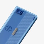 Belaidė Mechaninė Klaviatūra NuPhy Halo75 V2, QWERTY US, RGB, Hot-swap, Blue Lagoon, Raspberry Switch