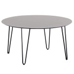 Kavos staliukas Gren D80, pilkas/juodas