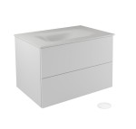 Pakabinama vonios spintelė su praustuvu Besco Akya Classic, 76 cm, balta