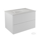 Pakabinama vonios spintelė su praustuvu Besco Akya Classic, 76 cm, balta